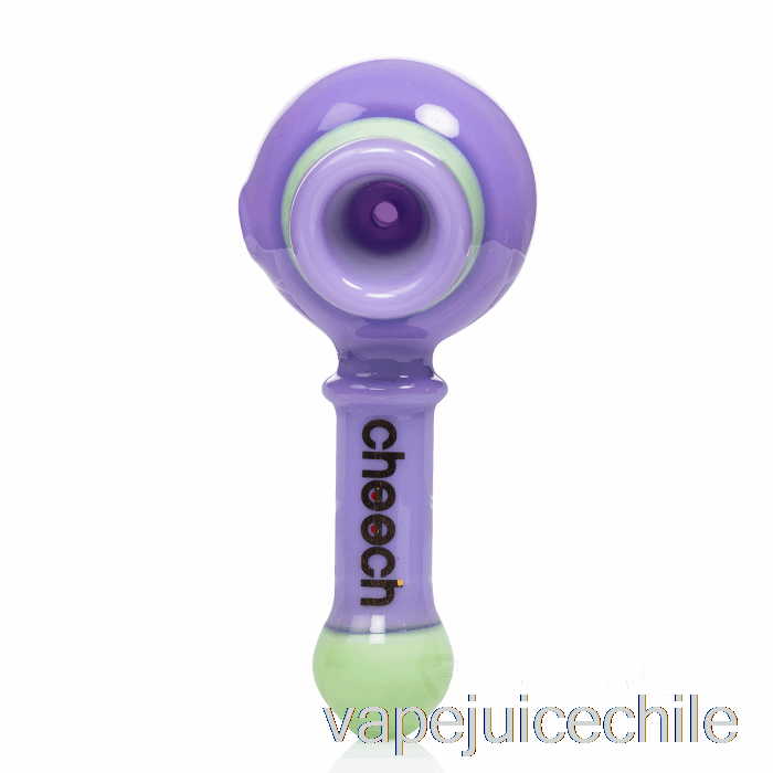 Vape Chile Cheech Glass Pipa De Doble Cuchara Violeta / Verde